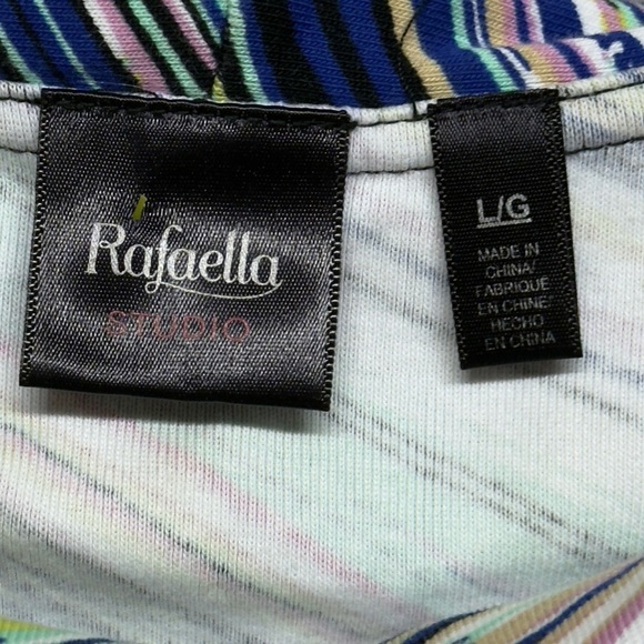 Rafaella Multicolor Striped Tank Top - Picture 3 of 4
